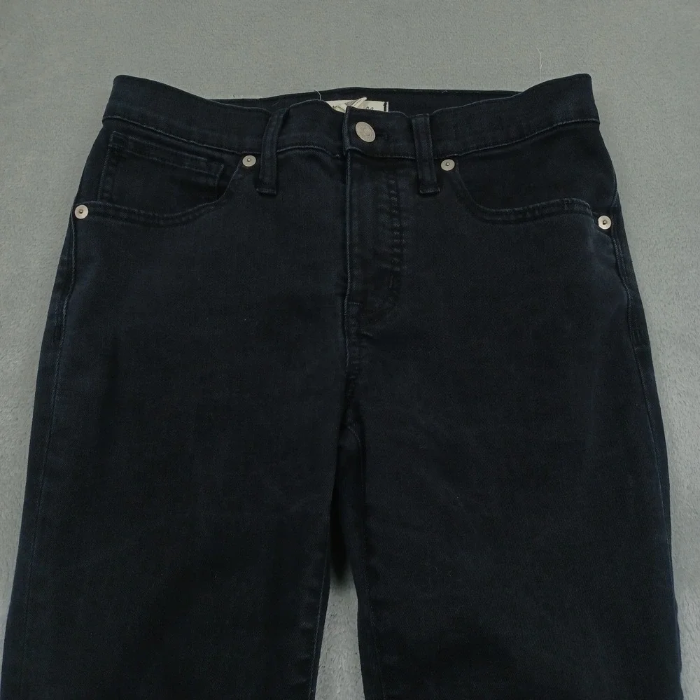 Madewell Jeans Womens 27‎ Petite Black Mid Rise Skinny Preppy Casual